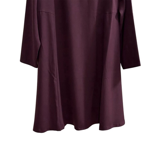 Philosophy Women's Long Sleeve Purple Knee Length Shift Dress Size L - Picture 6 of 12